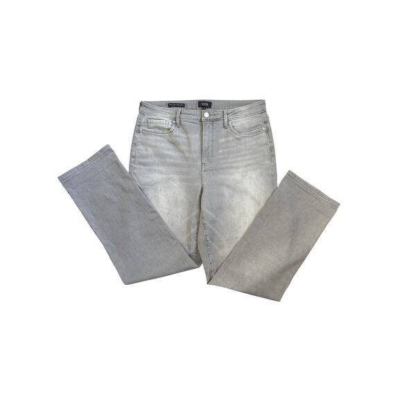 NYDJ Womens Relaxed Straight Grey Wash Jeans 12 - Picture 4 of 10